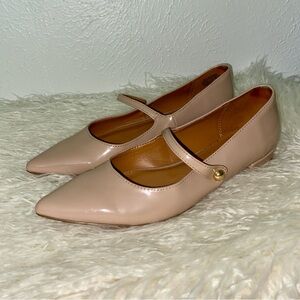 J. Crew Beige Mary Jane Flats